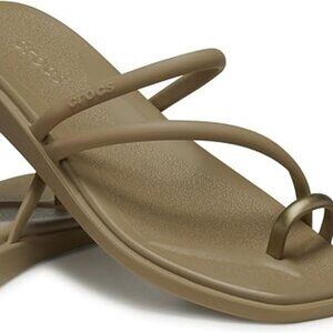 Crocs Women's Miami Toe Loop Sandals Flat Size 8